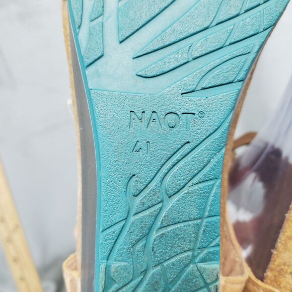 Naot Shoes Womens Size 10 Brown & Green Leather Prophecy Ankle Strap Sandals - Picture 9 of 10